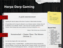 Tablet Screenshot of herpaderpgaming.com